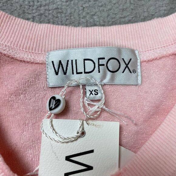 Brand New Wildfox Women’s XS Tie Dye Pullover Sweater Crewneck Pink - Picture 3 of 5